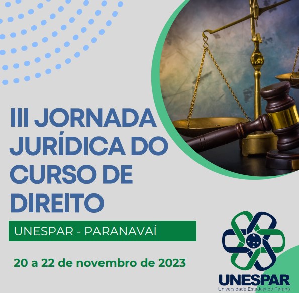 III Jornada Jurídica de Direito - Unespar - Campus de Paranavaí 2023